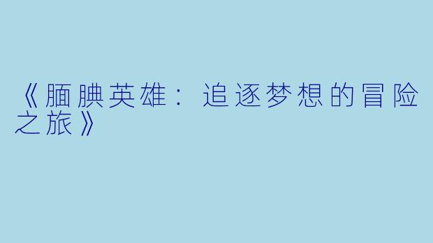 《腼腆英雄：追逐梦想的冒险之旅》