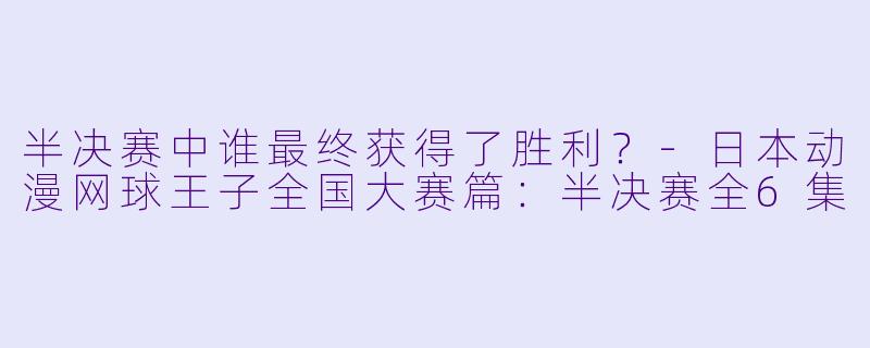 半决赛中谁最终获得了胜利？