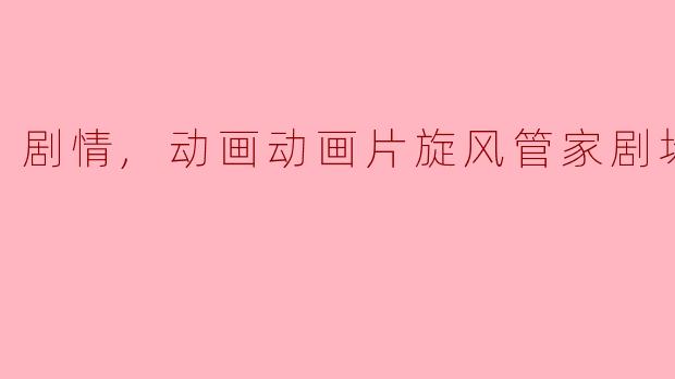 剧情,动画动画片旋风管家剧场版正片