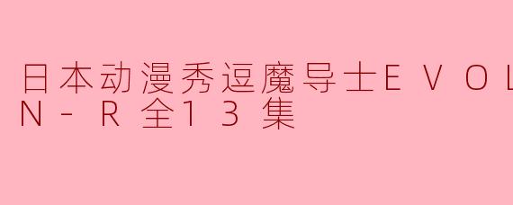 日本动漫秀逗魔导士EVOLUTION-R全13集