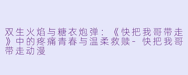 双生火焰与糖衣炮弹：《快把我哥带走》中的疼痛青春与温柔救赎-快把我哥带走动漫