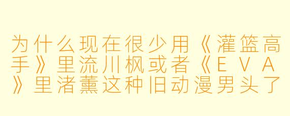 为什么现在很少用《灌篮高手》里流川枫或者《EVA》里渚薰这种旧动漫男头了？